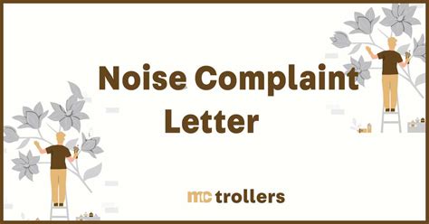 Noise Complaint Letter Examples Mctrollers