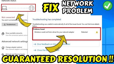 Windows Could Not Find A Driver For Your Network Adapter Fix YouTube
