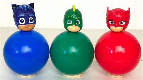 Pj Masks Cups Balls Surprise Toys Learn Colors With Pj Masks Wrong Heads Youtube