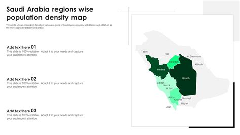 Saudi Arabia Regions Wise Population Density Map