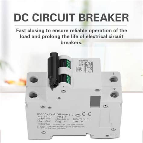 2p 250v Low Voltage Dc Miniature Circuit Breaker For Solar Panels Grid