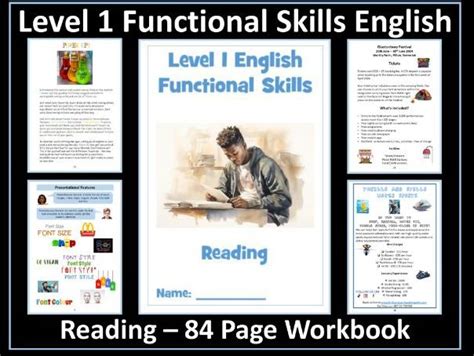 English Functional Skills Level 1 Reading Workbook Teaching Resources