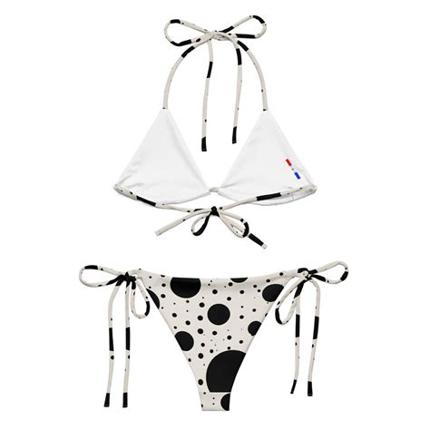 Chic Black And White Polka Dot Bikini For All Sizes Perfect Summer Beachwear Etsy