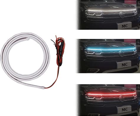 Dynamic Car Hood Led Strip Dynamic Scan Start Up Hood Kit Scanning