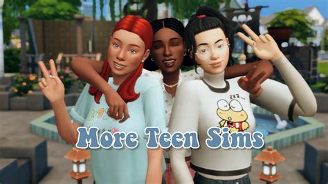 More Teen Sims The Sims 4 Create A Sim YouTube