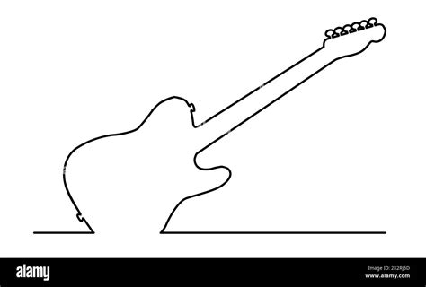 Rock Guitar Outline Silhouette Stock Photo - Alamy