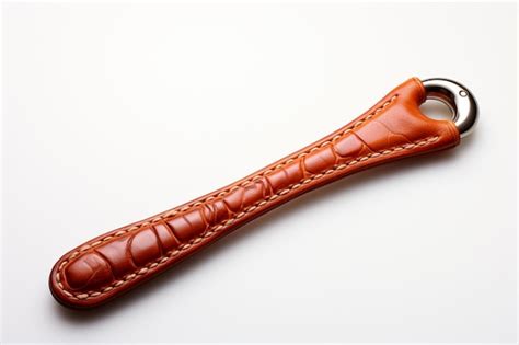 Premium Photo Leather Handle On White Background