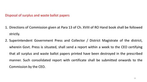 Statutory Reports Reports On Counting Of Votes And Declaration Of Results And Post Counting