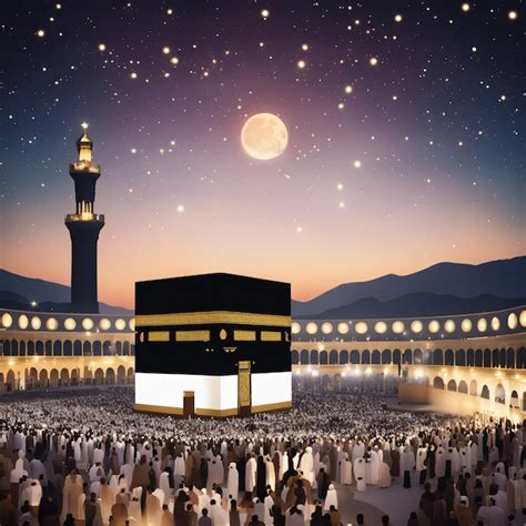 Premium Ai Image Kaaba In Mecca Saudi Arabia