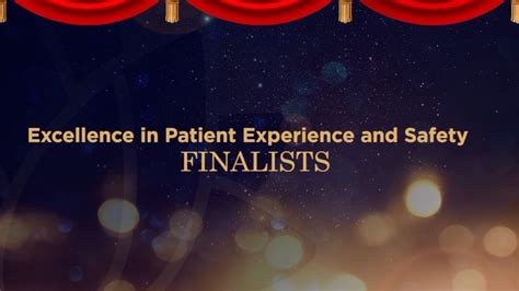 Excellence In Patient Experience And Safety Award Youtube