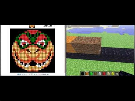 Minecraft Pixel Art Tutorial Youtube