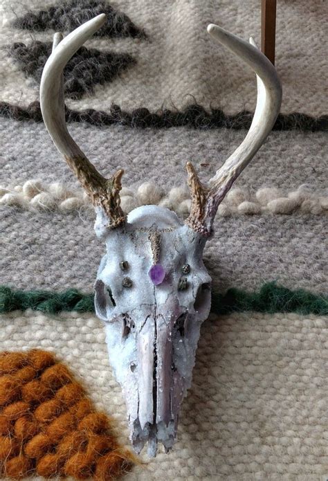 Crystalized Skulls And Bones By Altarethereals On Etsy Skull And Bones Unique Items Products