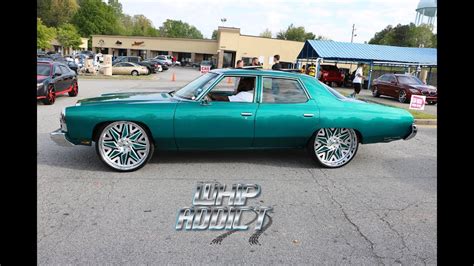 WhipAddict Kandy Teal 73 Chevrolet Caprice 4dr On Forgiato Attivo 26s