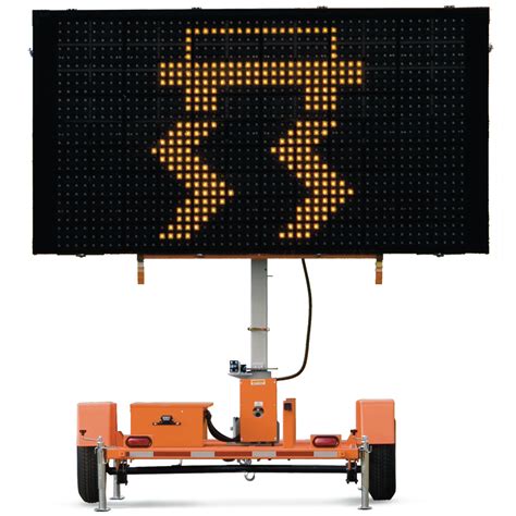 Full Matrix Sign Solar Traffic Message Board Trailer | Lightbox Shop