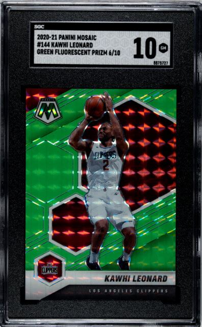 KAWHI LEONARD 2020 21 MOSAIC GREEN FLUORESCENT 10 144 Flickr