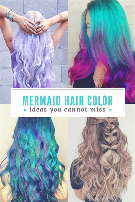 Mermaid Hair Color Ideas Mermaid Hair Color Galaxy Hair Color Mermaid Hair