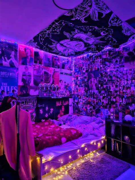 Aesthetic room | Chill room, Neon room, Room makeover bedroom