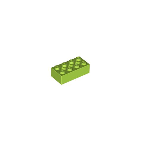 Lego Lime Brick X With Axle Holes Brick Owl Lego