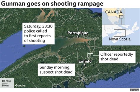 Canada Shooting Gunman Kills At Least 18 In Nova Scotia Bbc News