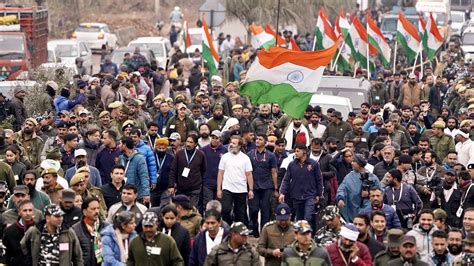 Rahul Gandhis Bharat Jodo Yatra Resumes Amid Tight Security In Jammu