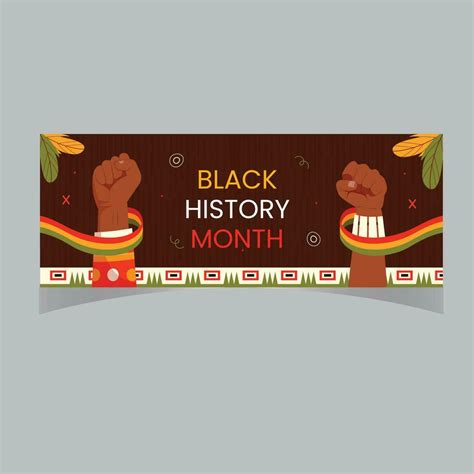 Black History Month Banner Design Template Vector Black History Month