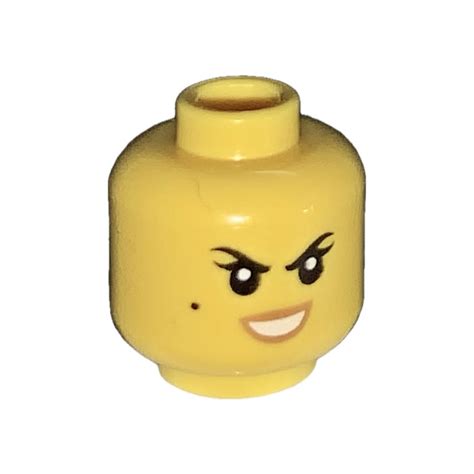 Lego Yellow Ninjago Dragons Rising Nya Head Recessed Solid Stud