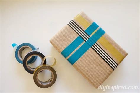 Washi Tape Gift Wrapping Diy Inspired