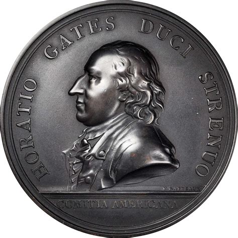 1777 20th Century Horatio Gates At Saratoga Medal By Nicholas Marie