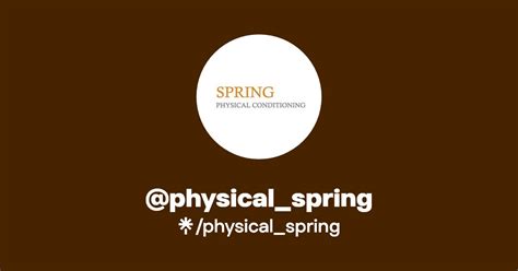 Physical Spring Linktree