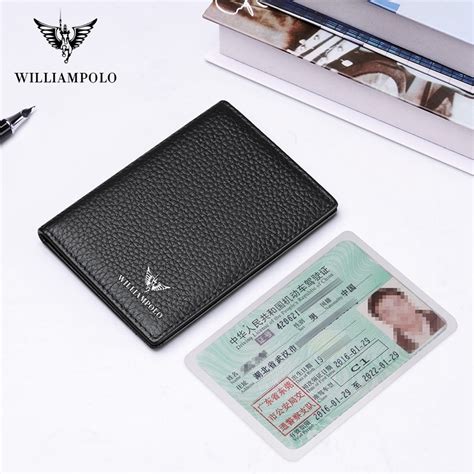 Williampolo Carteira De Couro Slim Para Homens Carteira Pequena