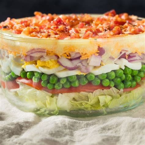 Easy Seven Layer Salad Recipe A Small Batch Recipe