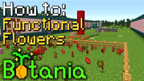 How To Botania Functional Flowers Minecraft 1165 Youtube