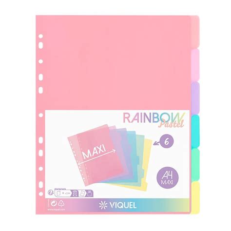 Viquel Rainbow Pastel Intercalaire Positions A Maxi Pas Cher