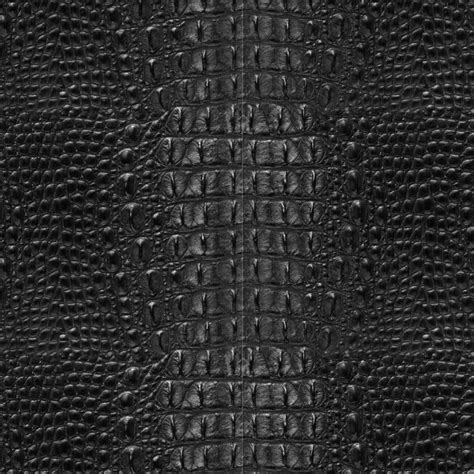 Alligator Leather Black Pattern