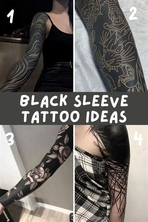 Black Sleeve Tattoo Ideas For Women And Men On Both Arms Arm And Leg