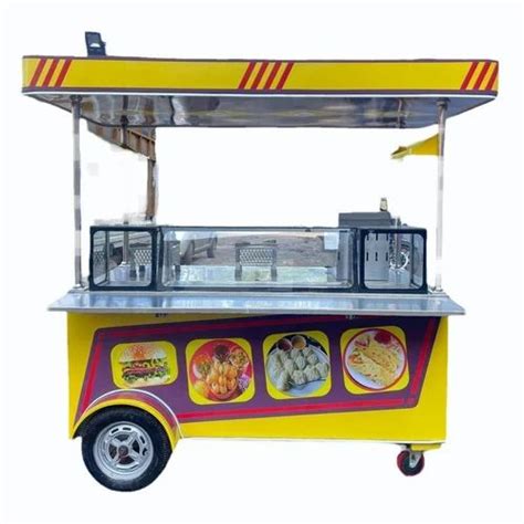 Stainless Steel Multicolor Fast Food Push Cart Load Capacity 150 Kg At Rs 140000 In Greater Noida