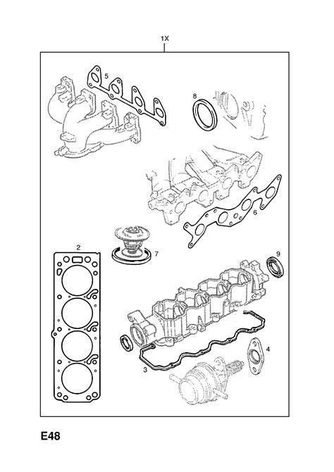 Opel Ascona C Engine Gasket Sets Contd Opel Epc Online