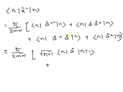 Solved Find The Expectation Value Of The Potential Energy In The Nth