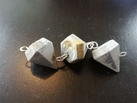 Loni Kreativwerkstatt Beton Mit Silber Und Gold Necklace Concrete