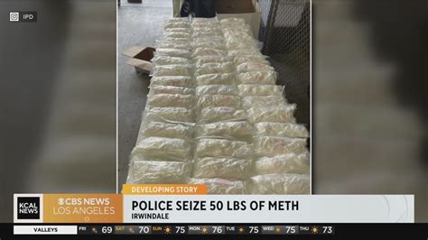 Irwindale Police Seize 50 Lbs Of Meth During A Traffic Stop Driver Is