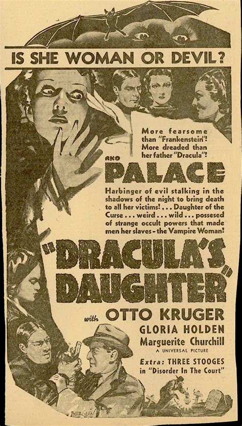 Draculas Daughter 1936 Lobby Cards Horror Films Universal Monsters