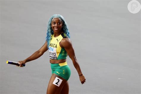 Foto A jamaicana Shelly Ann Fraser Pryce é sucesso seus cabelos