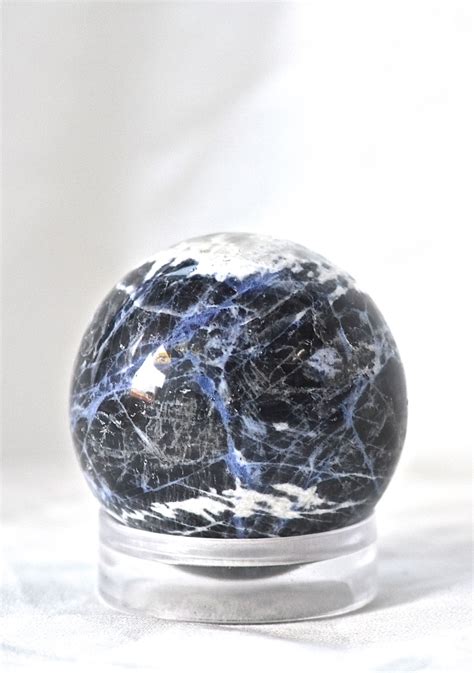 Stunning Sodalite Sphere! | Crystal sphere, Stones and crystals, Sodalite