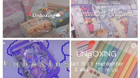 Shopee haul Vietnam Tik tok Unboxing đồ dùng học tập vòng nhẫn