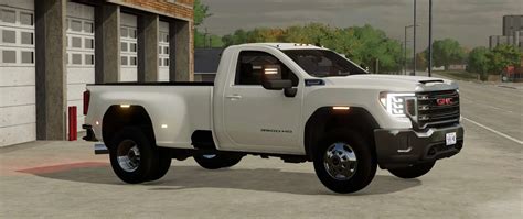 2020 Gmc 3500hd Single Cab Long Bed V1 0 0 0 Fs25 Fs22 Mod