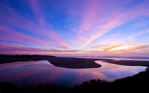 Wallpaper River Landscape Sunset Nature Sky 1920x1200 Hackett