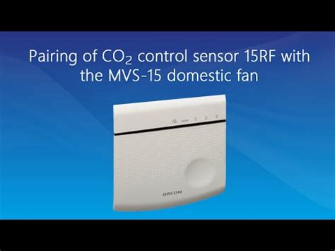 Tutorial Pairing Of Co Control Sensor Rf Orcon Youtube