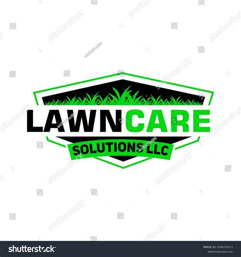 Lawn Care Logo Design Creative Idea Stock Vector Royalty Free