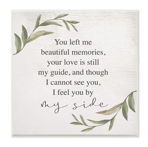 Stupell Industries You Left Me Beautiful Memories Weeping Inspirational