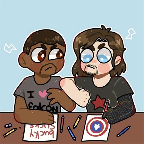 Winterfalcon: Sam and Bucky Fanart